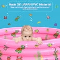 thumbnail image 3 of Piscina inflable redonda para bebés, piscina inflable portátil para niños/niños, piscina para niños,interior y exterior, centro de juegos de agua para niños pequeños, niños, niñas y niños oso de fresa Hogar, 3 of 4