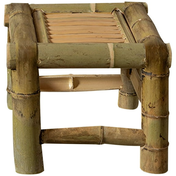 Hemoton Small Bamboo Stool Home Sitting Stool Home Stool Old-fashioned Bamboo Stool