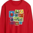 thumbnail image 2 of Peanuts - Christmas - Merry Christmas Stamps - Men's Long Sleeve T-Shirt, 2 of 4
