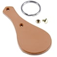 thumbnail image 2 of Leather Key Fob Kit - London Tan Leather (8-9oz) - Rivet (Brass) - Key Ring (Nickel) - (25 Pack) - 25-Pack (London Tan)(Brass), 2 of 7