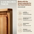 thumbnail image 3 of John Boos 23-3/4-Inch Square Reversible Maple Cutting Board with Gravy Groove, 3 of 10