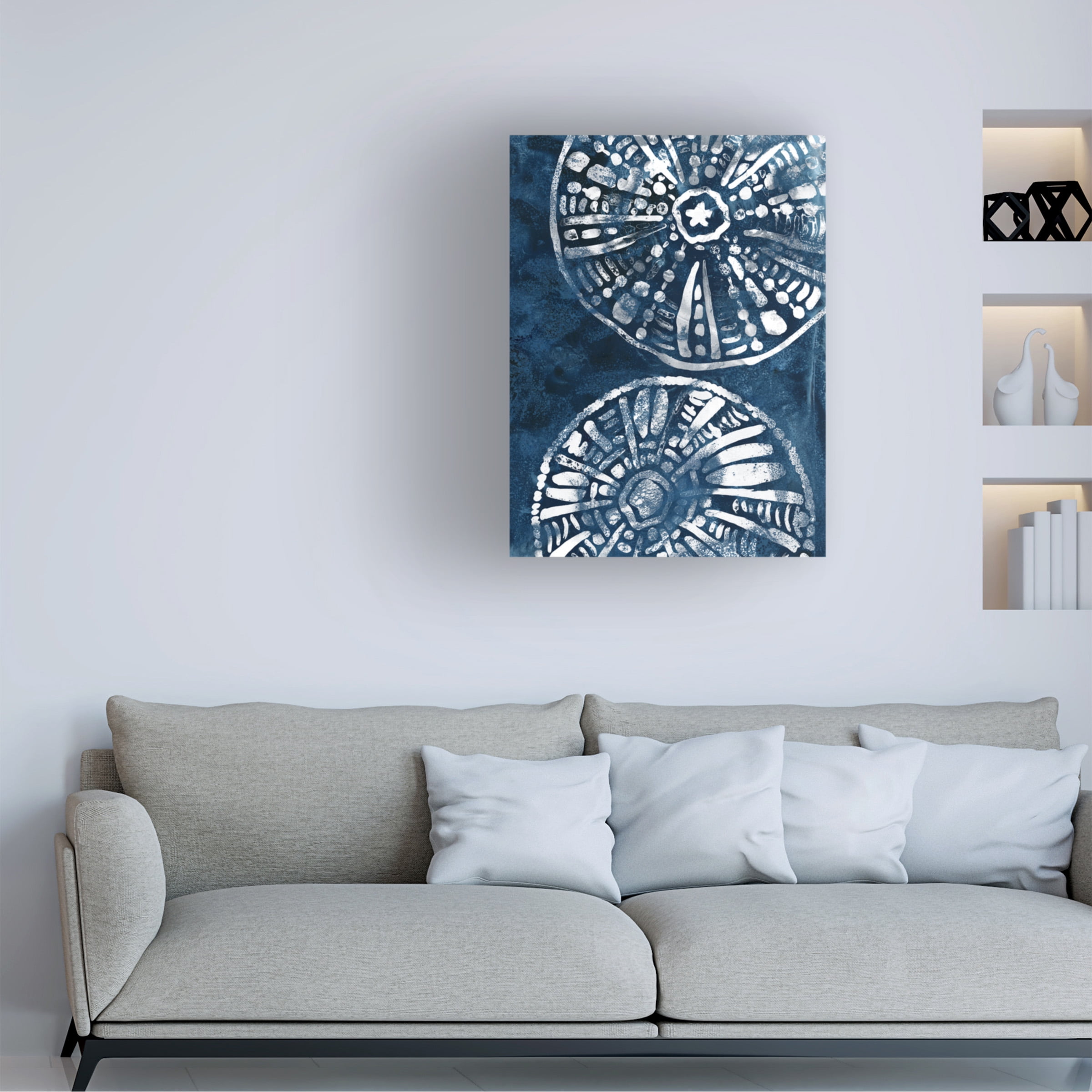 June Erica Vess 'Sea Batik II' Canvas Art