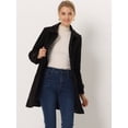 thumbnail image 2 of INSPIRE CHIC Manteaux Caban Trench d'Hiver pour Femmes à Col Peter Pan, 2 of 6