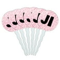 thumbnail image 1 of Ji Cupcake Picks Toppers - Set of 6 - Pink Speckles, 1 of 1
