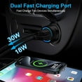 thumbnail image 5 of 48W Car Fast Charger USB C for Samsung Galaxy S25 Ultra S25+ S24 FE S23 S22 S21 A16 5G A15 A35 A55,Dual Car Charger Adapter for iPhone 17 16e 15 14 13 12 11,Samsung Car Charger Fast Charging Type C, 5 of 7