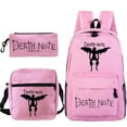 thumbnail image 1 of Death Note Anime Men's Backpack Pencil Bag Student Laptop Backpack Anime Death Note School Bag College Shoulder Bag 3pcs/set, 1 of 4
