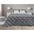 thumbnail image 1 of Floral Down Alternative Comforter, Oriental Mandala Like Pattern of Colorful Petals Leaves Nature Themed Eastern, Microfiber Quilt for All Season, 5 Sizes, Multicolor, by Ambesonne, 1 of 3