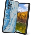 thumbnail image 1 of Compatible with Samsung Galaxy A72 5G Phone Case, Blue-Marble-57 Case Silicone Protective for Teen Girl Boy Case for Samsung Galaxy A72 5G, 1 of 1