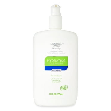 Equate Hydrating Cleanser for Face Care, 12 fl oz, Compare to CeraVe® Hydrating Cleanser Ingredients