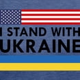 thumbnail image 3 of CafePress - I Stand With Ukraine Womens Tri Blend T Shirt - Womens Tri-blend T-Shirt, 3 of 4
