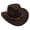 Coffee, variant on YIWULA Kids Western Cowboy Hat for Girl Boy Wide Brim Beach Cowgirl Hat with Belt Buckle Cattleman Cowboys Hats(Beige,One Size)