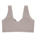 thumbnail image 5 of VISALY Bras for Women, High Support Adjustable Strap Full Coverage Up Bras Comfortable No Underwire S, Wireless Bra, Cotton Underwear, Bras (Gray, 40), 5 of 10