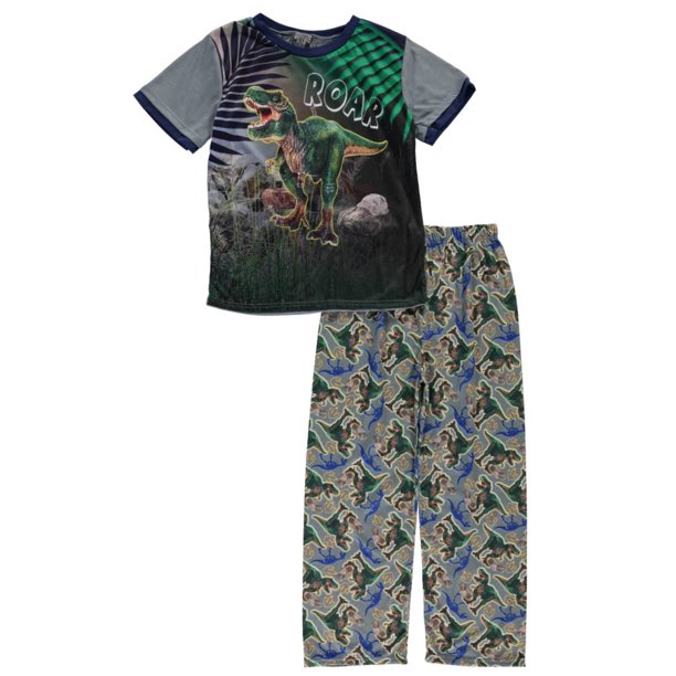 Quad Seven Quad Seven Big Boys' "Roar" 2Piece Pajamas (Sizes 8 20