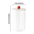 thumbnail image 3 of MTBLYS Plastic Storage Container Clear Sealed Canister 4 Size Options Airtight Food Storage Kitchen Pantry Organization, 3 of 6