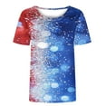 thumbnail image 4 of GERsome American Flag T-Shirts for Women Short Sleeve Crew Neck 4th of July USA Patriotic Graphic Tees Summer Loose Fit Pullover Tops S-2XL, 4 of 4