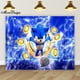 thumbnail image 2 of Fondo de fotografía con iluminación de Sonic Hedgehog, pancarta de cumpleaños para niños, decoración para fiesta de baby shower, fondo de vinilo de poliéster con dibujos animados, 2 of 4