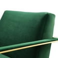 thumbnail image 3 of Modway Seg Performance Velvet Accent Chair, Green, 3 of 4