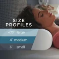 thumbnail image 3 of zjiayi Medium White Memory Foam Orthopedic Neck Pillow, 3 of 6