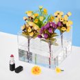 thumbnail image 3 of Boîte à Fleurs en Acrylique Transparent Rangement de Roses Quadratiques 16 Trous, 3 of 8