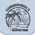 thumbnail image 4 of Inktastic Summer Vacation Mode Clearwater Beach Florida Boys or Girls Baby Bib, 4 of 4