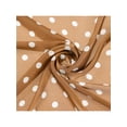 thumbnail image 4 of INSPIRAR CHIC Mujeres Pañuelo Vintage de Lunares de los Años 50, Pañuelo Cuadrado de Satén Sedoso Retro 50s, Bandanas para la Cabeza 70x70cm Marrón, 4 of 6