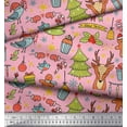 thumbnail image 3 of Soimoi Cotton Duck Fabric Gift Box,Snowman & Tree Christmas Fabric Prints By Yard 56 Inch Wide, 3 of 3