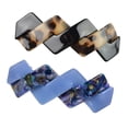 thumbnail image 1 of 2 Unidades Retro Mujeres Niñas Clips De Primavera cabellero Geométrico Accesorios Para El Cabello Barrette Pinza Titular De Cola, 1 of 9