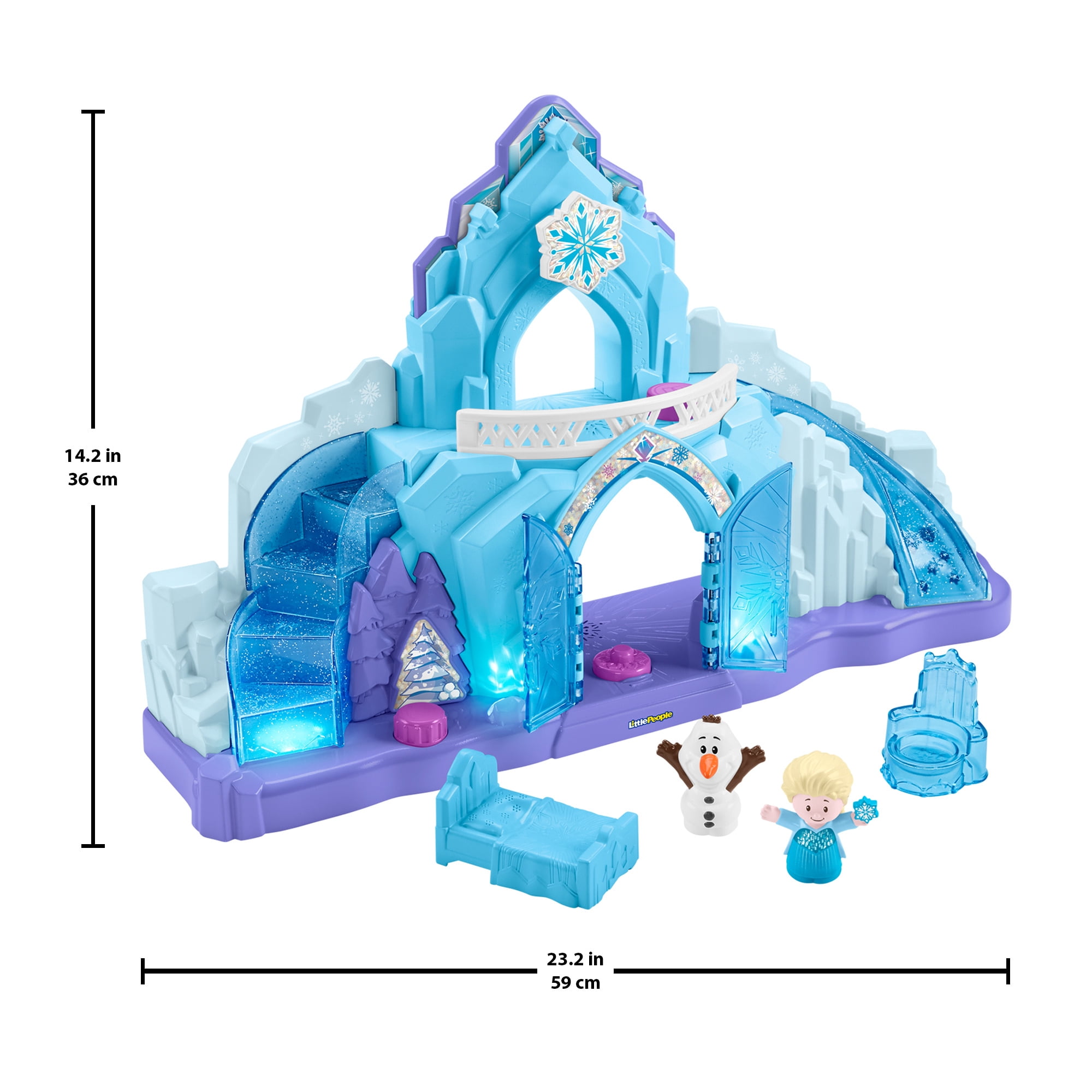 Disney Frozen Elsa’s Ice Palace Little People Toddler Musical Playset with Elsa & Olaf Figures