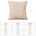 thumbnail image 6 of Antelope Beige White Pillow Covers 20X20 Inch Neutral Animal Faux Fawn Decorative Pillow Cases Modern Euro Linen Throw Pillows Set of 2 Farmhouse Home Decor for Sofa Couch Porch Outdoor, 6 of 6
