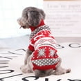 thumbnail image 6 of KDFJPTH Winter Cartoon Dog Sweater Warm Christmas Pet Sweaters For Small Dogs Pet Clothing Pet Red Christmas Deer Print Antlers Pullover Sweater Puppy Apparel 6 Sizes Pet Rack Pet for, 6 of 9