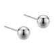 thumbnail image 1 of Pendientes de plata de ley S925 para hombres y mujeres, sencillos, avanzados, fotosensibles, con superficie redonda, con forma de oreja, con diseño de aguja y sensación en la oreja, 1 of 7