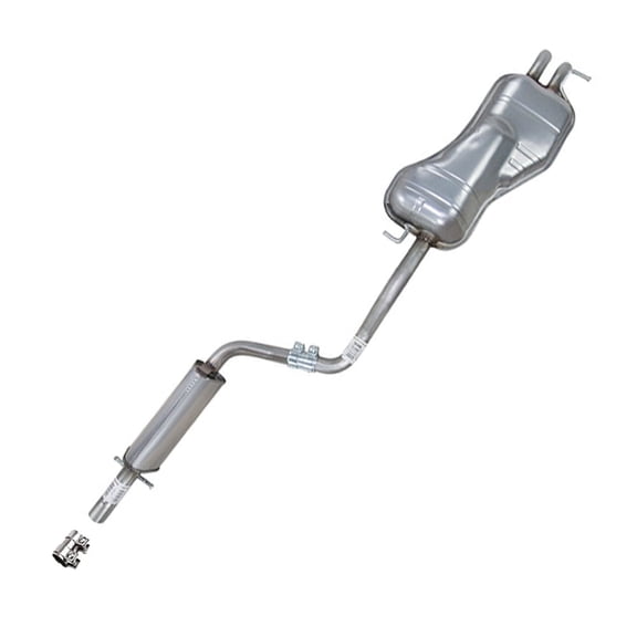 Northeastern Exhaust Resonator Pipe & Muffler Fits 2000-2006 Volkswagen Golf 1.8L & 1999-2005 Volkswagen Golf 2.8L - Direct Fit | Stainless Steel