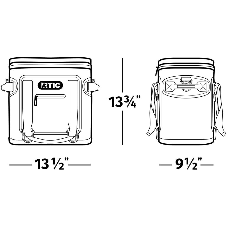 RTIC 20 Can Soft Pack Cooler, Citrus Leakproof & Puncture Proof