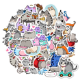 thumbnail image 1 of YEZDIX 35pcs Cat Stickers Waterproof Vinyl for Laptops Notebooks Suitcases, 1 of 5