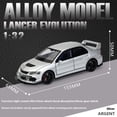 thumbnail image 1 of JDM 1:32 Mitsubishi Lancer Evolution Ninth Super Racing Metal Alloy Diecast Car Model Outdoor Collection Hobby Boutique Gift Boy, 1 of 6