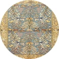 thumbnail image 1 of Ahgly Company Indoor Round Traditional Dark Almond Brown Animal Area Rugs, 4' Round, 1 of 6