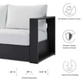 thumbnail image 4 of Tahoe Outdoor Patio Powder-Coated Aluminum Sofa, 4 of 7