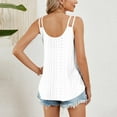 thumbnail image 4 of Nrmvnmi 2024 Womens Casual Tank Tops Eyelet Sleeveless V Neck Loose Fit Summer Tops Spaghetti Strap Flowy Shirts For Mothers day gifts, 4 of 8