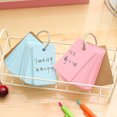 thumbnail image 2 of KAKOWELY 5pcs Flash Cards with Punched Holes and Rings for Studying Note Cards for Adults,2.76"X1.57"X0.79", 2 of 5