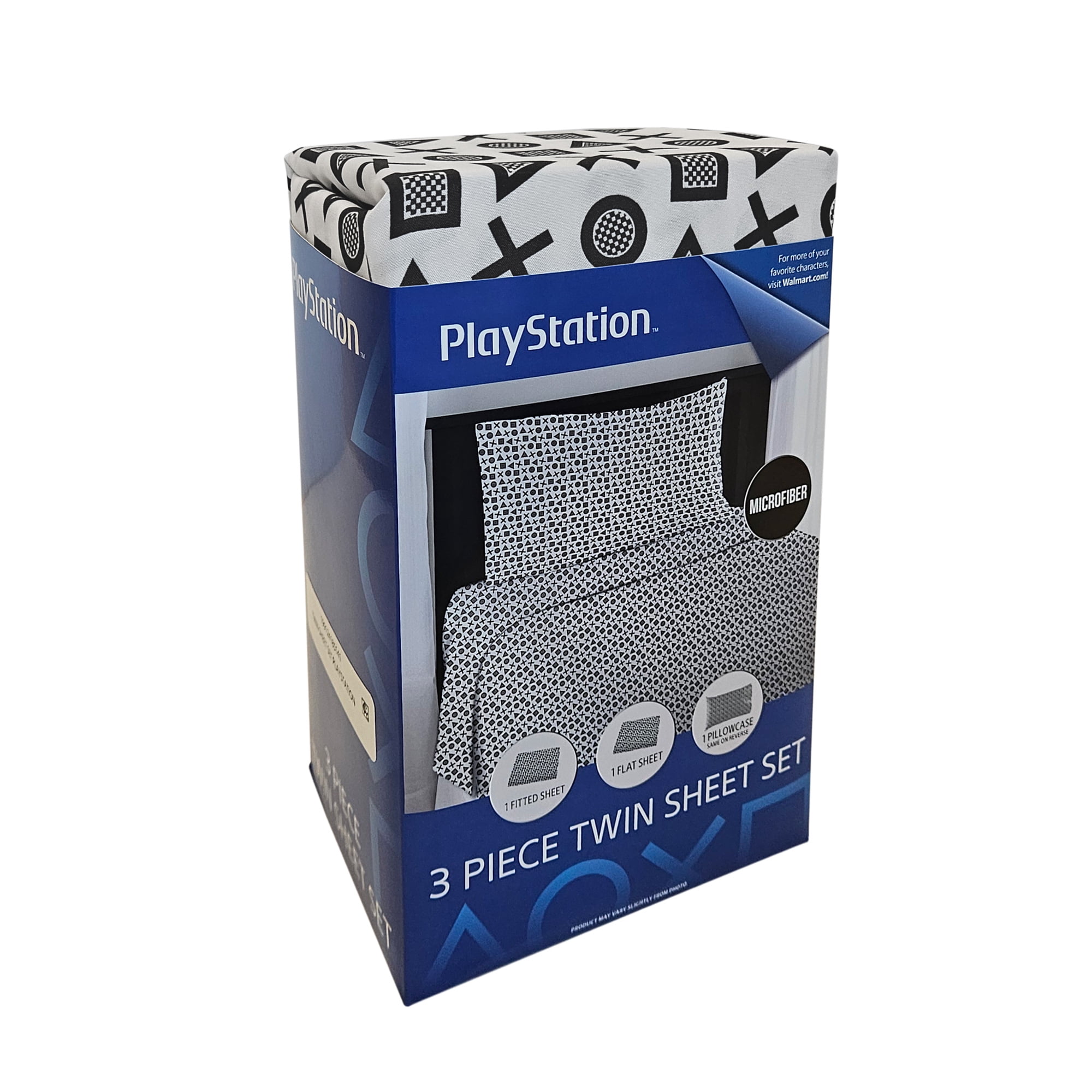 Playstation Game On Player 3 Piece Twin Sheet Set for Kids
