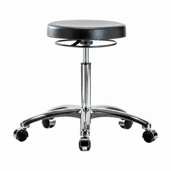 Manufacturer Varies Poly Med Bench Stool,Chrm,Casters,CL10 BR-CLR-PMBSO-CR-NF-CC