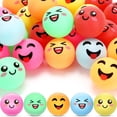 thumbnail image 1 of Pelotas de tenis de mesa ShinyRelief, 24 unidades, 4 cm, emoticonos multicolores, 1 of 7