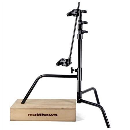 UPC: 0818212137786 | 20  C Stand with Sliding Leg  Grip Head and Arm  Load Capacity 22 lbs  Maximum Height 63   Black