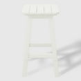 thumbnail image 3 of WestinTrends Malibu 24" HDPE Outdoor Patio Counter High Backless Square Bar Stools Set of Three, White, 3 of 8
