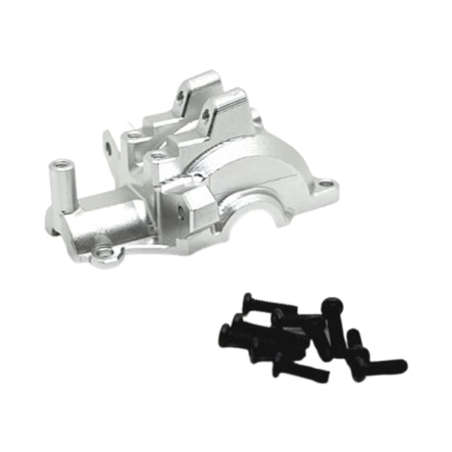 Cubierta de caja de cambios delantera de coche RC 1/16, repuestos de actualización, cubierta de caja diferencial para coche de control remoto 16101 plateado