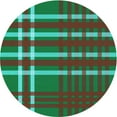 thumbnail image 1 of Ahgly Company Machine Washable Indoor Round Transitional Jade Green Area Rugs, 4' Round, 1 of 7