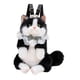 thumbnail image 5 of Mochila con forma de gato, elegante mochila de dibujos animados para mujer, informal, de peluche Negro, 5 of 9