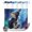 Turquoise, Gold, Black, variant on No Hook Shower Curtain, Abstract Art Elephants Shower Curtains for Bathroom with See Through Top Window, Blue Moon Forest Black Waterproof & Washable Bath Curtain Long 72"x78"
