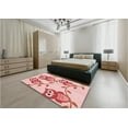 thumbnail image 4 of Ahgly Company Indoor Rectangle Patterned Shocking Orange Area Rugs, 7' x 9', 4 of 6