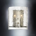 thumbnail image 3 of Urban Ambiance Luxury Industrial Wall Sconce, Small Size: 10"H x 8.75"W, with Rustic Style Elements, Silver Etch Finish, UQL2873 from the Nantes Collection, 3 of 7